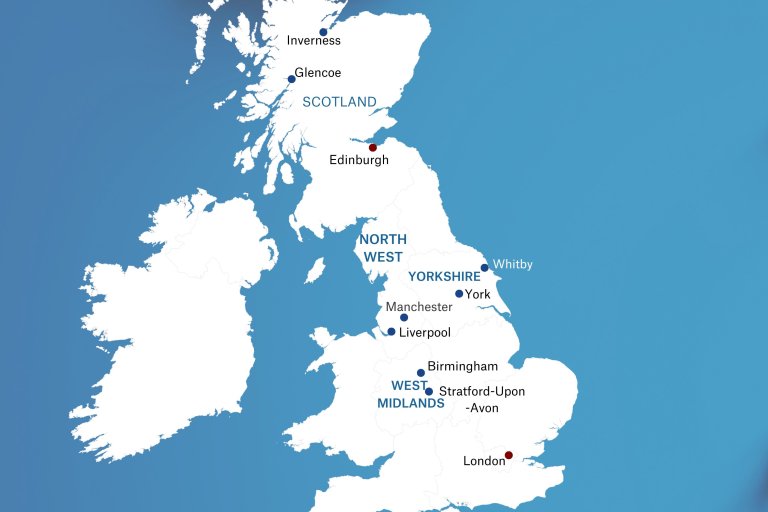 Travel guide How to get from London to Scotland / Authentic Europe
